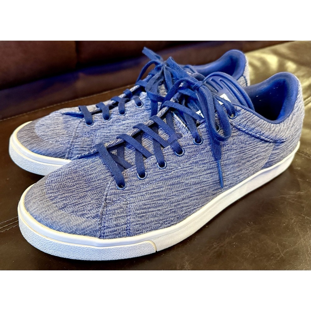Blue & White Men Adidas Marque Aux 3 Bandes Shoes 118919422 Sz 12 UK 11.5 EU 46